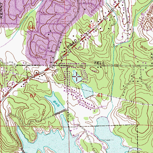 Topographic Map of Lake Carol, GA