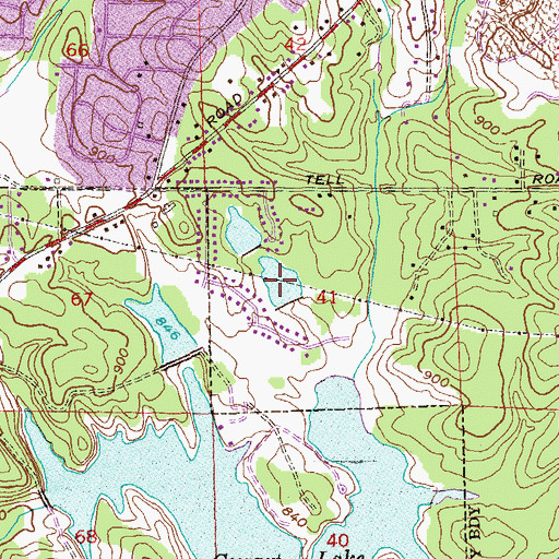 Topographic Map of Lake Jan, GA