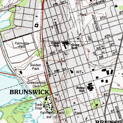 Topographic Map of Church of God, GA