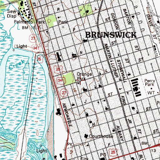 Topographic Map of Church of God, GA