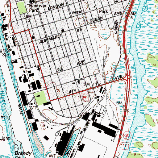 Topographic Map of The Church of Jesus Christ of Latter Day Saints, GA
