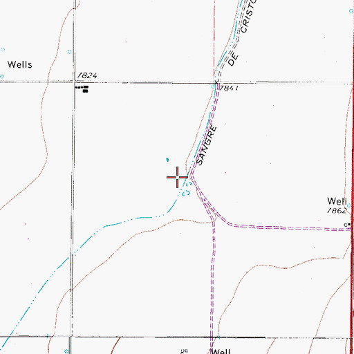 Topographic Map of Sangre de Cristo Ditch Number 3, CO