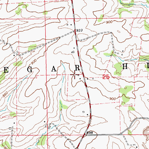 Topographic Map of Rock School (historical), IL