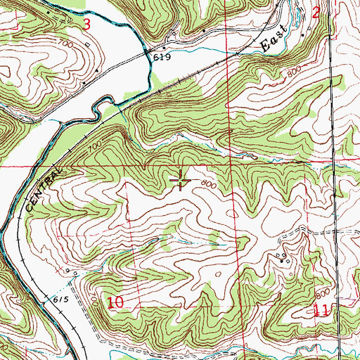 Topographic Map of Sheboygan Mine, IL