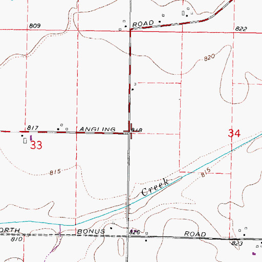 Topographic Map of Colvin School (historical), IL