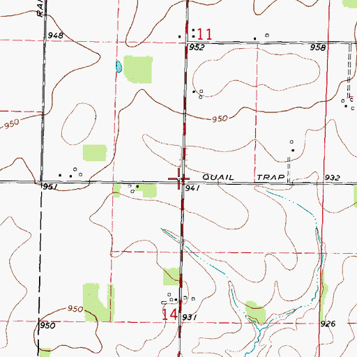 Topographic Map of Quailtrap School (historical), IL