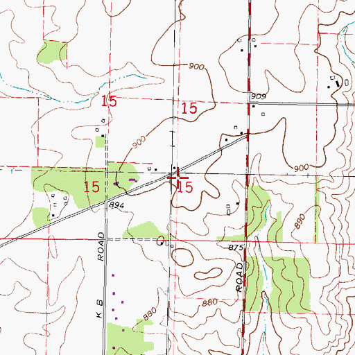 Topographic Map of Stimes School (historical), IL
