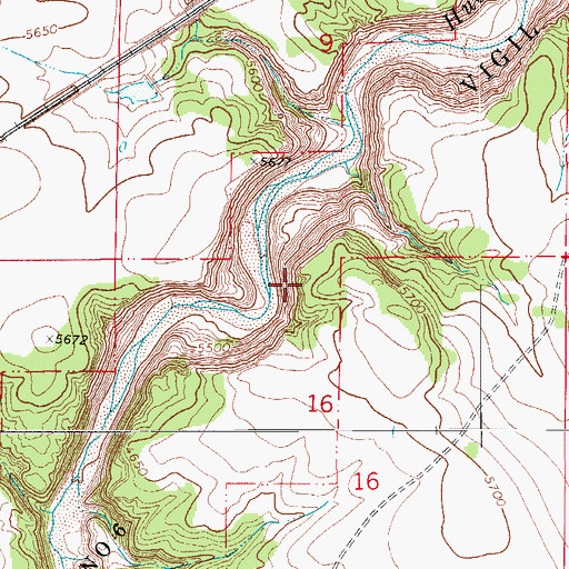 Topographic Map of Vigil and Saint Vrain Number 6, CO