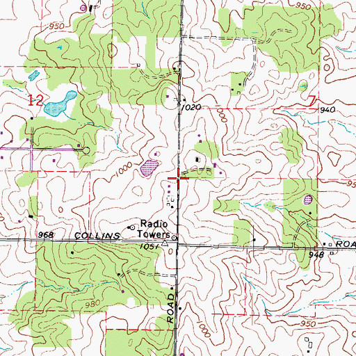Topographic Map of Kanaly School (historical), IL