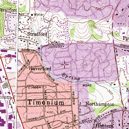 Topographic Map of Baltimore County, MD