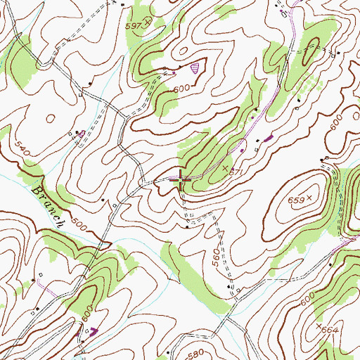Topographic Map of Bear Mount School (historical), MD