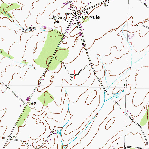 Topographic Map of Carroll View, MD