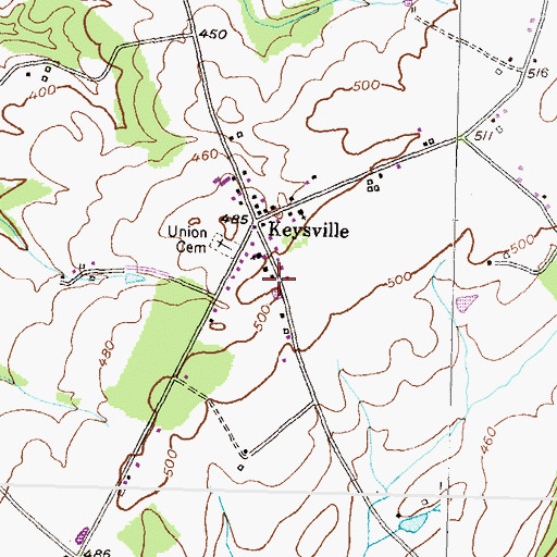 Topographic Map of Dinterman, MD