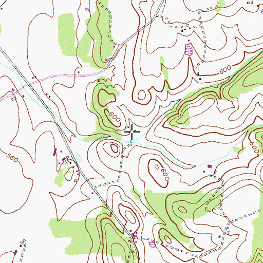 Topographic Map of Frosted Pumpkin Farms, MD