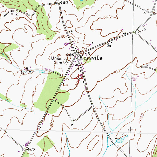 Topographic Map of Grace United Church of Christ, MD