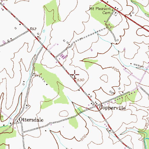 Topographic Map of Herring Estates, MD