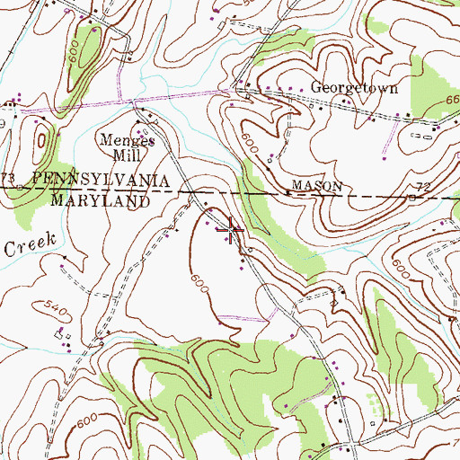 Topographic Map of Hoot'N Hollow, MD