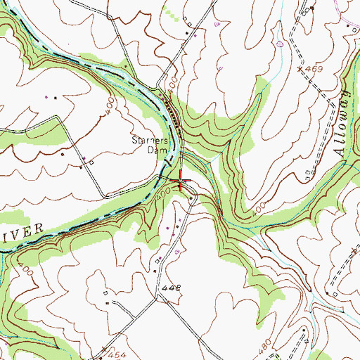 Topographic Map of Palmer (historical), MD