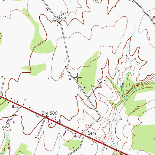 Topographic Map of Rising Sun, MD