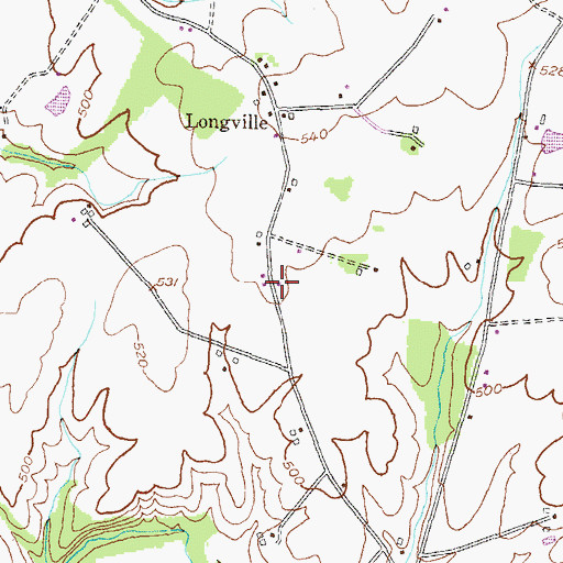 Topographic Map of Ruthed Estates, MD