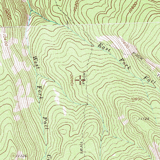 Topographic Map of Telephone Trail, CO
