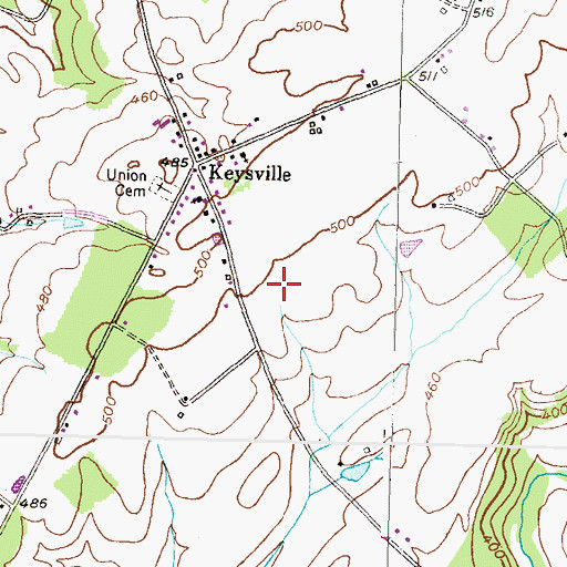 Topographic Map of Terra Rubra Farm, MD