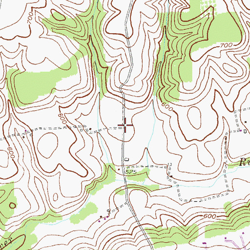Topographic Map of Arters Mill Estates, MD