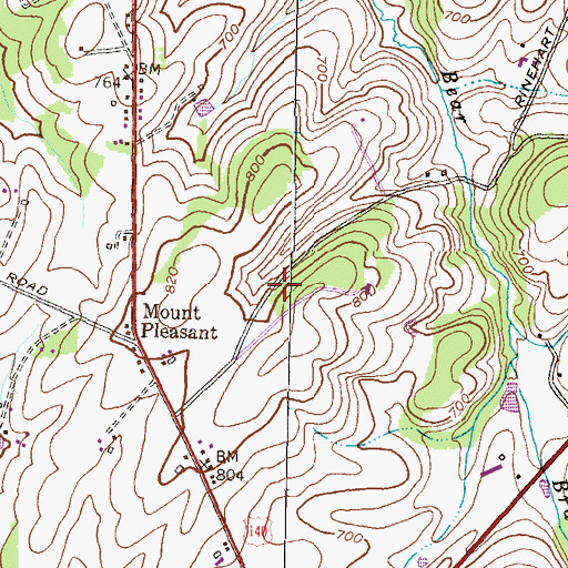 Topographic Map of Carroll County Sports Complex, MD