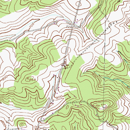 Topographic Map of Cherry Grove School (historical), MD