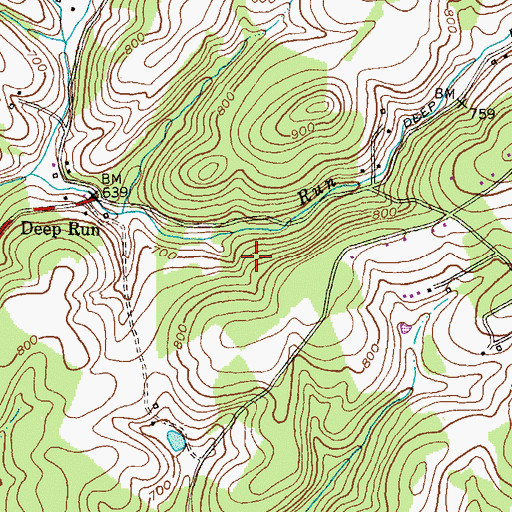 Topographic Map of Deep Run Boy Scout Camp, MD