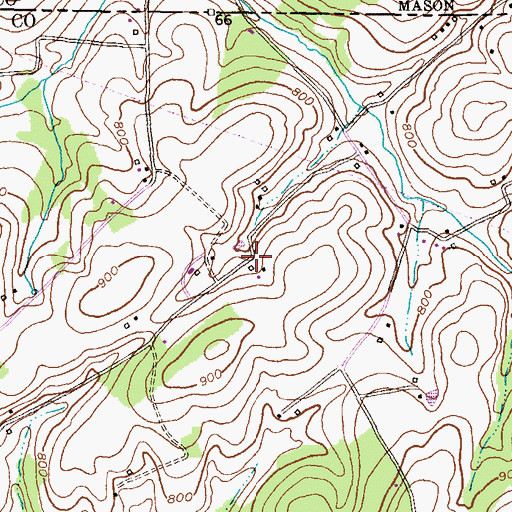 Topographic Map of Grand Valley Farms, MD