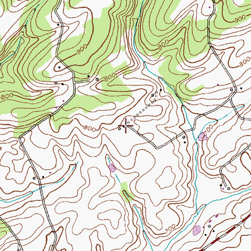 Topographic Map of Hash Farm, MD