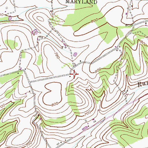 Topographic Map of Humbert School (historical), MD