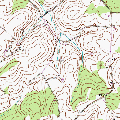 Topographic Map of Mich-Trace Estates, MD