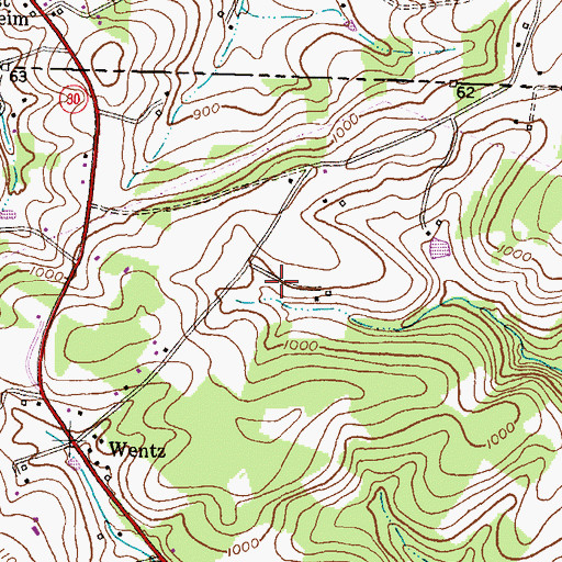 Topographic Map of Rarjem Acres, MD