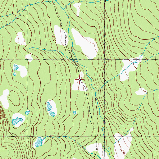 Topographic Map of Rainbow Trail, CO