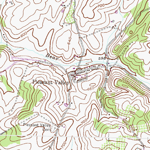 Topographic Map of Saint Matthew Lutheran Church, MD