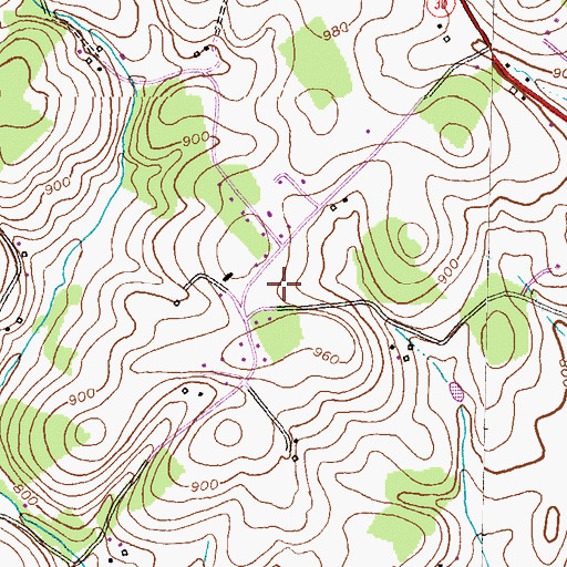 Topographic Map of Cape Hill Farms, MD
