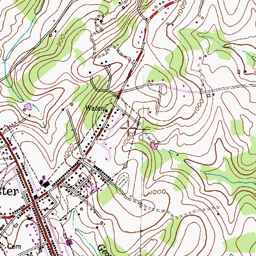 Topographic Map of Christmas Tree Park, MD