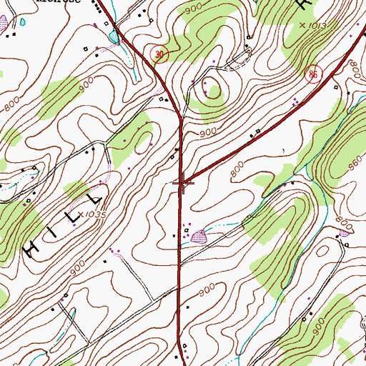 Topographic Map of Dug Hill, MD