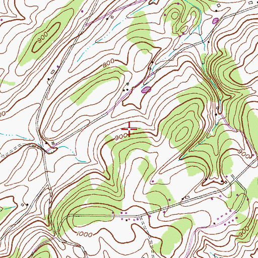 Topographic Map of Forest Knoll, MD
