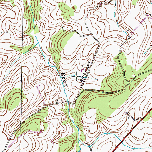 Topographic Map of Lake Hashawha, MD