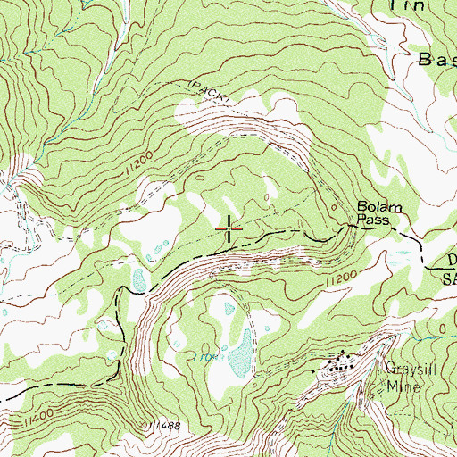 Topographic Map of Circle Trail, CO