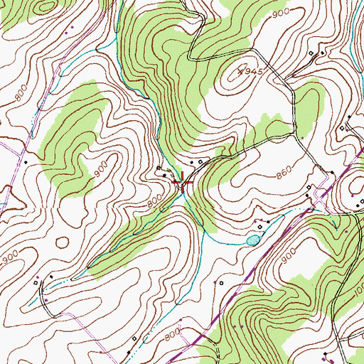 Topographic Map of Ross Run Estates, MD