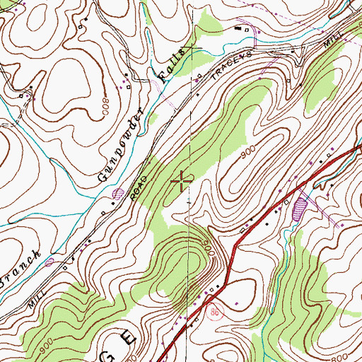 Topographic Map of Sterner Heights Estates, MD