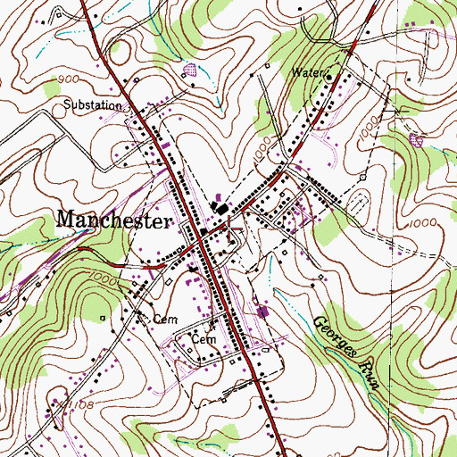 Topographic Map of Trinity United Church of Christ, MD