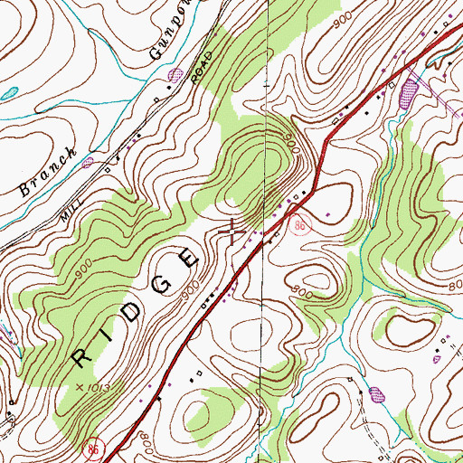 Topographic Map of Valley Vista North, MD
