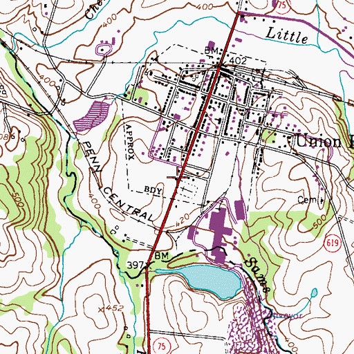 Topographic Map of Church of the Brethren, MD