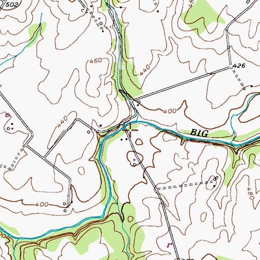 Topographic Map of Fues Mill (historical), MD