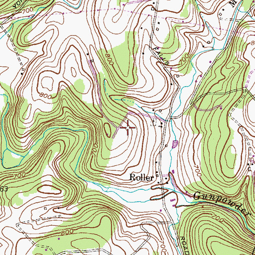 Topographic Map of River Valley Ranch, MD